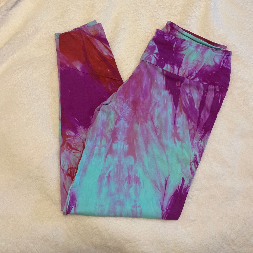 Booty By Brabants Curvy Marble Leggings Fuschia